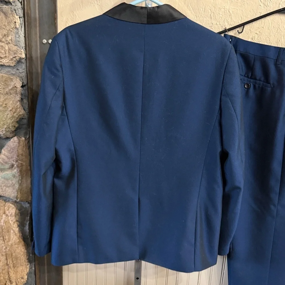 Men's Navy Blue Blazer and Pants Set